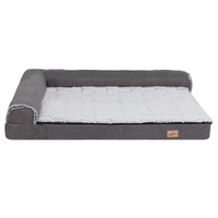 P&P L-Shaped Dog Bed Large with Bolstered Cushion & Neck Support