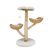 P&P Solid Wood Cat Tree 3 Branches with Baskets