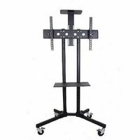 P&P 32-72 Inch Rolling TV Stand with DVD Storage Shelf