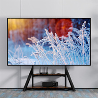 P&P Reinforced Metal TV Floor Stand 40-100 Inch 2-Tier Shelf
