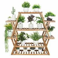 P&P Multilayer Corner Garden Plant Stand Display