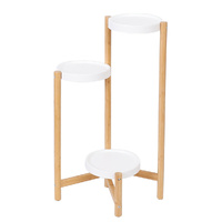 P&P 3-Tier Bamboo Plant Stand Flower Pot Holder