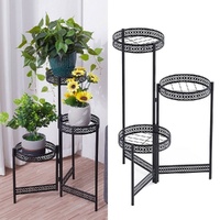 P&P Premium Black Metal Plant Stand