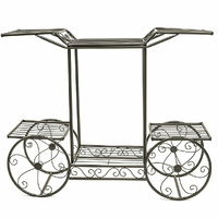 P&P 6-Tier Garden Cart Plant Stand Flower Pot Display Rack
