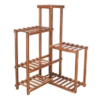 P&P Premium Pine Wood 6-Tier Plant Stand