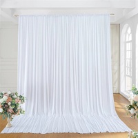 P&P Large 3×3m White Wedding Backdrop Curtains