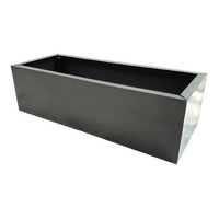 Grey Metal Planter Small - Home & Garden