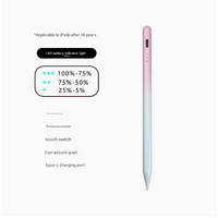 Pink Stylus Pen for iPad (2018 & Later) - Tilt Pressure, Magnetic Attachment, LED Battery Indicator, Type-C Rechargeable