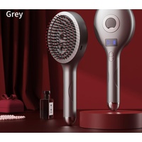 4-in-1 SPA Scalp Care Massage Comb - Red Light Therapy, Nano Steam & Vibration, USB-C Rechargeable(grey)