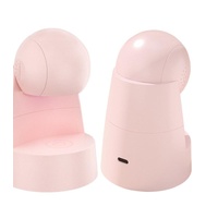 Two Mini Portable UV/LED Nail Lamp - Fast Curing, Adjustable Angle, 60s Timer, USB Rechargeable(pink)