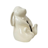 Artisan Ceramic Tissue Box Holder - Medium-High Fired Home Decor Organizer(Cream color)