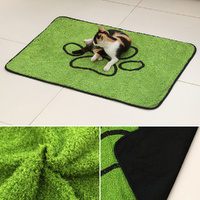 2 Pcs Artificial Grass Pet Mat – Soft, Fast-Drying & Non-Slip Sleeping Pad for Cats and Dogs(45*60cm)
