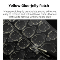 10-Set Press-On Nail Prep Tool Kits - 10 x Disposable Manicure Sticks & 10 x Mini Files, 10 Ultra-Thin Adhesive Sheets