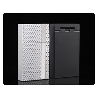 2 Pack Slim Cigarette Case Hard Shell Holder for 40 Cigarettes Durable ABS Plastic Crush Proof Box with Spring Clip Moisture Resistant Pocket Containe