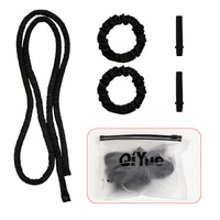 2-PCS Black Heatless Hair Curler Set Extra Long Overnight Soft Ribbon for Natural Big Waves Damage-Free Professional Home Styling Solution for Local W