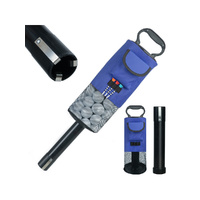 Black and Blue Lightweight Golf Retriever with Detachable No-Bend Shag Tube & Mesh Bag Holding Up to 70-Ball