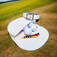 White Golf Range Finder Waist Pack – Compact and Functional Golf Accessory for Carrying Balls, Tees, and More