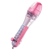 2 PCS Pink Press-Release Bead Pen for 2.6mm Pixel Art – DIY Craft Tool for Hama Beads and Fuse Beads Projects (Beads Not Included)