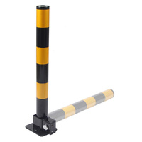 oz goodlife Fold Down Vehicle Security Parking Bollard Black