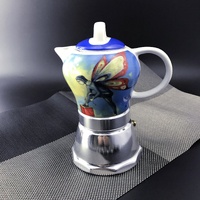 oz goodlife Vintage Porcelain Stove Top Espresso Coffee Maker 200ml