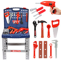 oz goodlife Tool Box Work Bench Battery Operated Drill 55pc Set