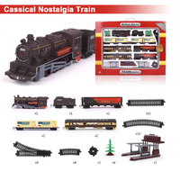 oz goodlife Electric Classic Train Set Track Carriages Kids Toy