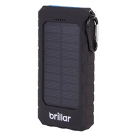 Brillar 8000mAh Solar Power Bank LED Torch 200 Lumens