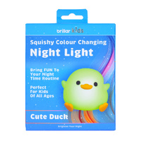 Squishy Duck Night Light - Soft LED Lamp