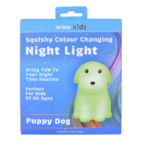 Squishy Dog Night Light - Soft LED Lamp