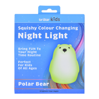 Squishy Polar Bear Night Light - Camping LED Lamp