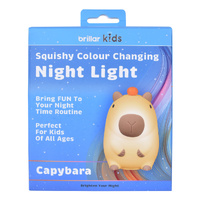 Squishy Capybara Night Light - Soft LED Lamp