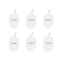 Clevinger Eco Oval Facial Exfoliating Loofah - 6 Pack Biodegradable