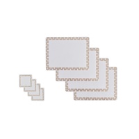 Clevinger MDF Placemats & Coasters Gold Border - 8 Piece