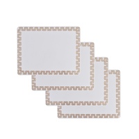 Clevinger MDF Placemats Gold Border - Set of 4
