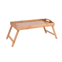 Foldable Bamboo Bed Tray Breakfast Serving Table