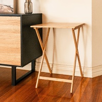 Bamboo Folding Laptop Tray Snack Table