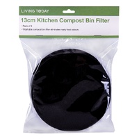 Living Today Kitchen Compost Bin Filter 13cm - 6pc
