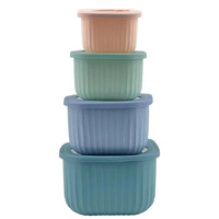Cook Easy 4 Piece Square Nested Food Storage Set