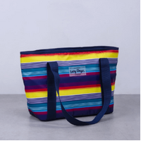 Lazy Dayz 6L Food Safe Insulated Cooler Tote Rainbow