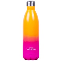 Lazy Dayz Jumbo Drink Bottle 1L Orange Pink Ombre