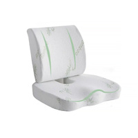 Memory Foam Lumbar Back Support Cushion Seat Set