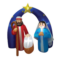 Christmas Inflatable Nativity Scene 180cm Outdoor Decoration