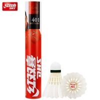 DHS Badminton Goose Feather Shuttlecock 12pc Model 401