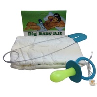Adult Baby Costume Diaper Dummy Nappy Pin Fancy Dress Set