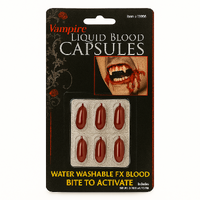 Vampire Blood Capsules Halloween FX - 6 Pack