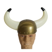 Viking Helmet with Horns Medieval Gladiator Costume Party Hat