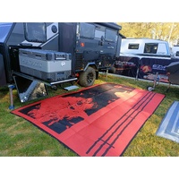 Camping Mat Warehouse Country Orange 4m x 2.4m Recycled Poly Mat