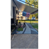 Camping Mat Warehouse Swish Grey 6m x 2.4m Recycled Poly Mat