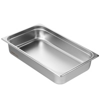 VEVOR 6 Pack Full Size Hotel Pans, 4-Inch Deep Stainless Steel Steam Table Pan