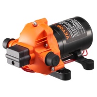 VEVOR Diaphragm Pump 1.8 GPM 3-Chamber Water Pump Pressure Switch